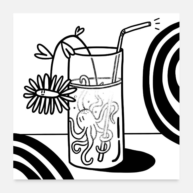 Cocktail Poster 60 x 60 cm