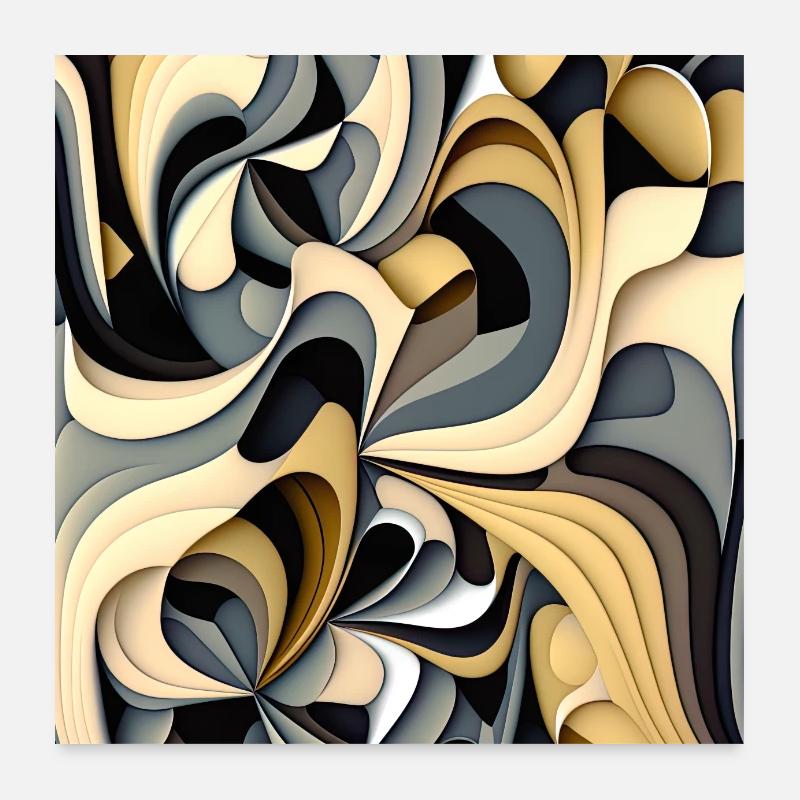 Modernes abstraktes Muster Poster 60x60 cm