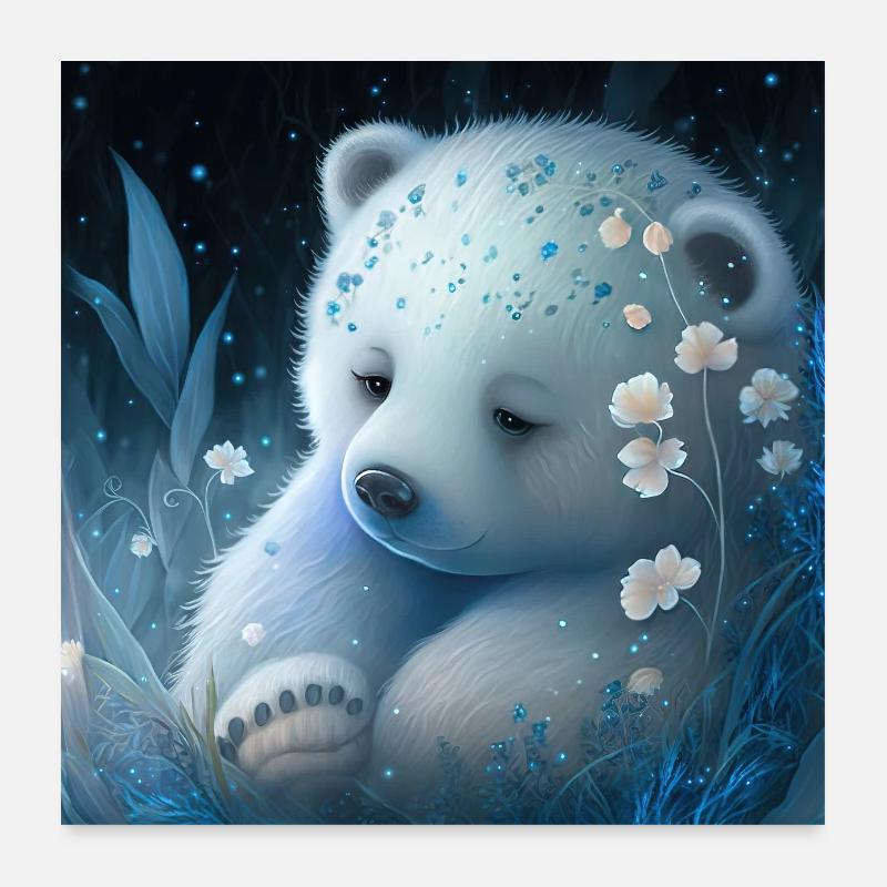 Polar bear Poster 24" x 24" (60x60 cm)