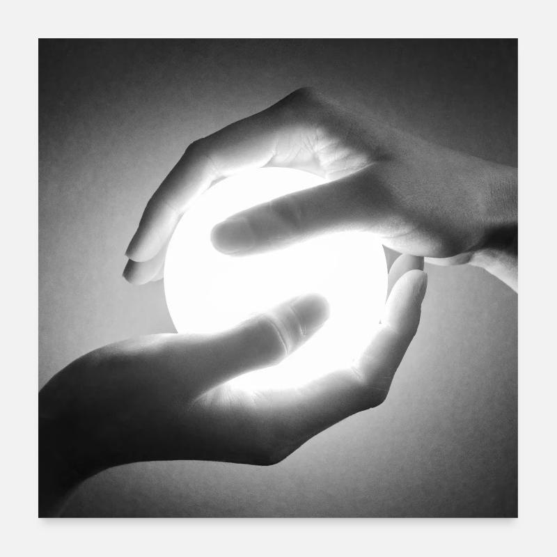 The touch Poster 24" x 24" (60x60 cm)