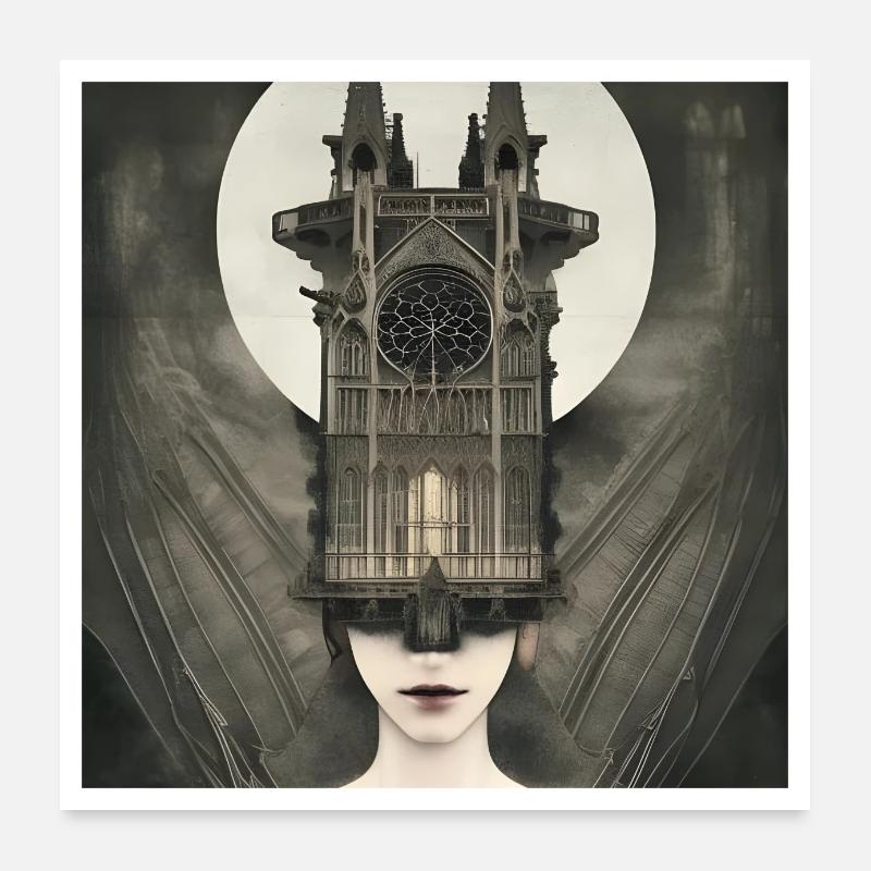 Notre-Dame Poster 60 x 60 cm
