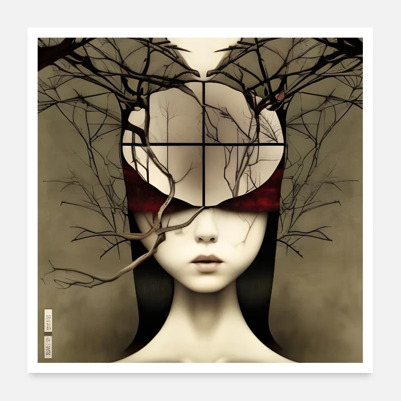 Zerbrochene Träume Poster 60x60 cm