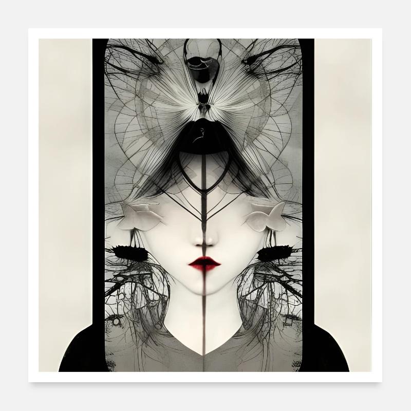 Fadenschein Poster 60x60 cm