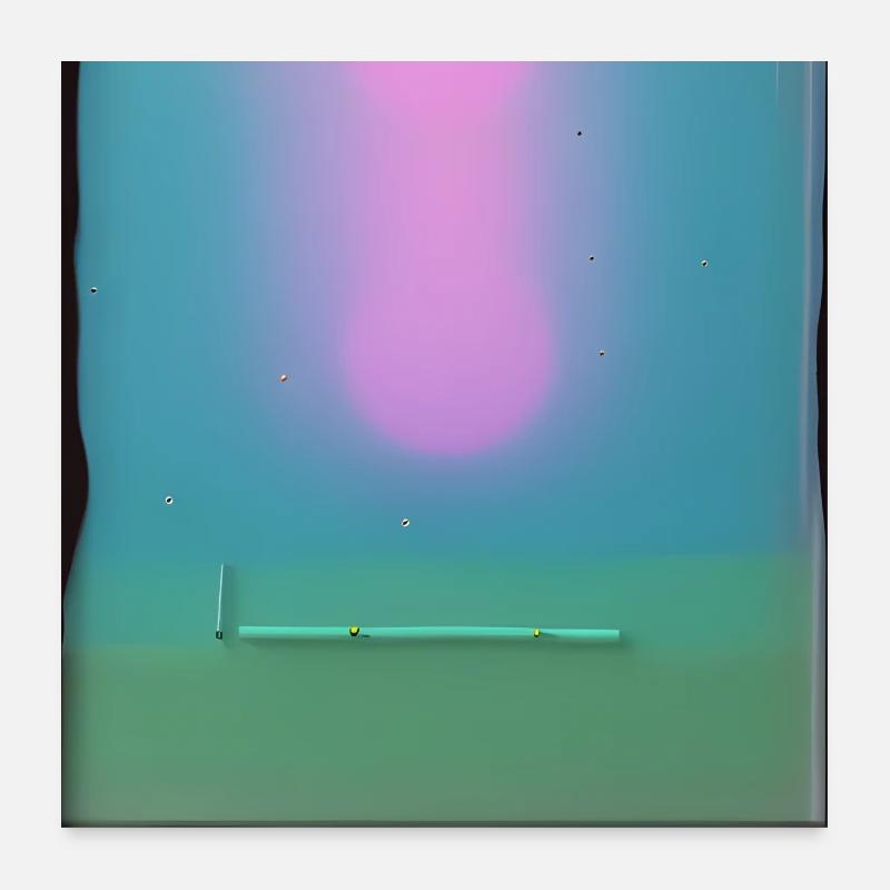 Rose soleil Poster 60 x 60 cm