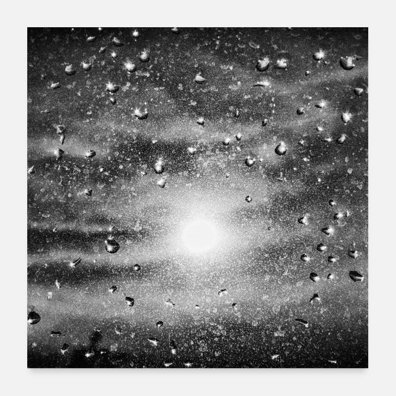 Soleil et pluie Poster 60 x 60 cm