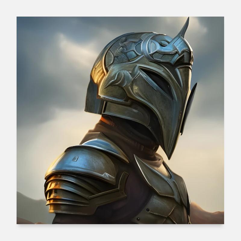 Krieger des Elementes Luft Poster 60x60 cm