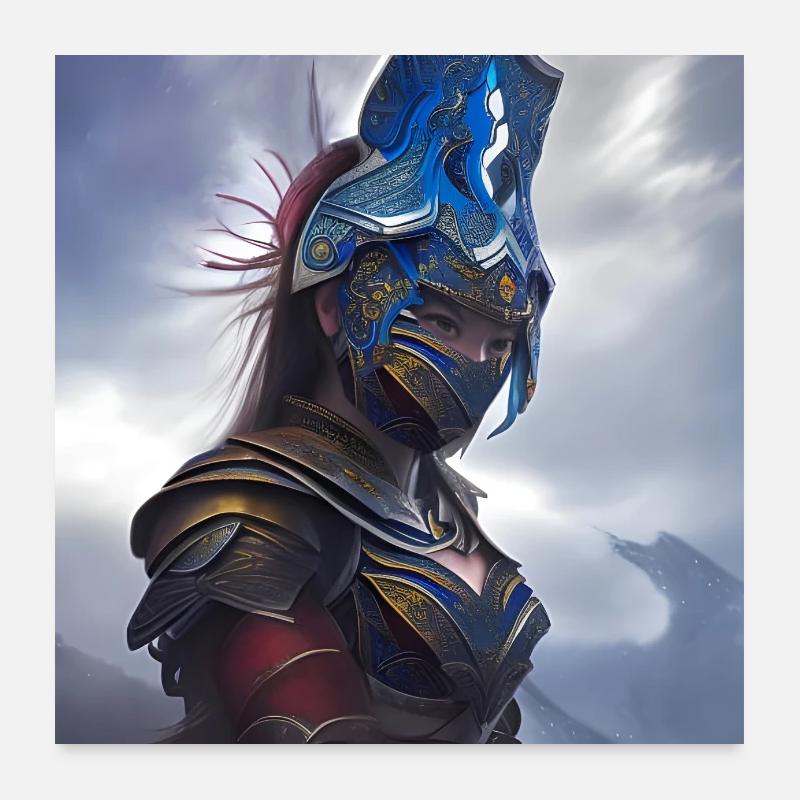 Guerrier de l’élément de l’air Poster 60 x 60 cm