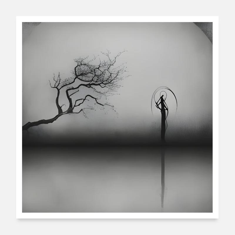 Dans la lande Poster 60 x 60 cm