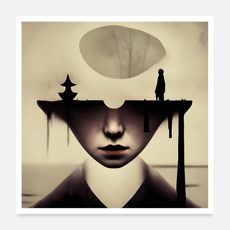 Demi-vrai Poster 60 x 60 cm