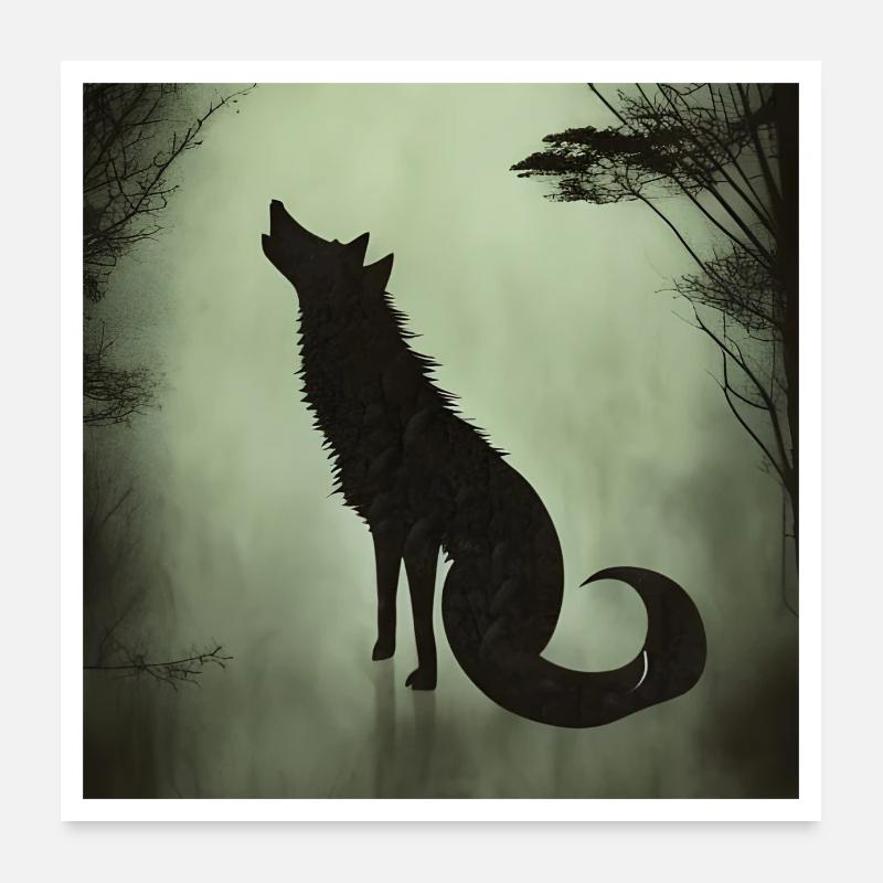 Werewolf Poster 24" x 24" (60x60 cm)