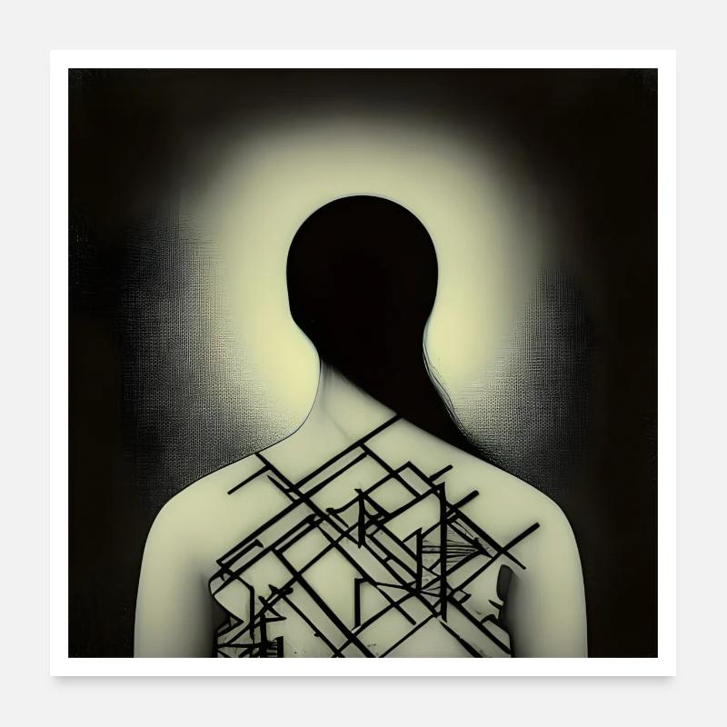 Licht Poster 60x60 cm