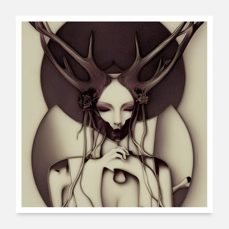 Roe deer Poster 24" x 24" (60x60 cm)