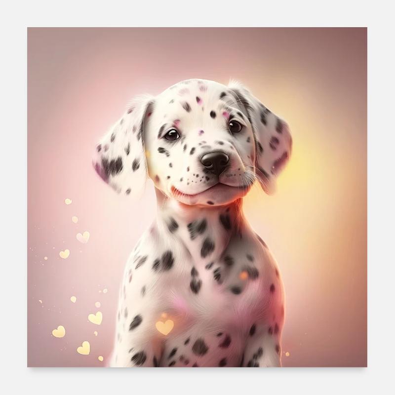 Dalmatiner Welpe Poster 60x60 cm