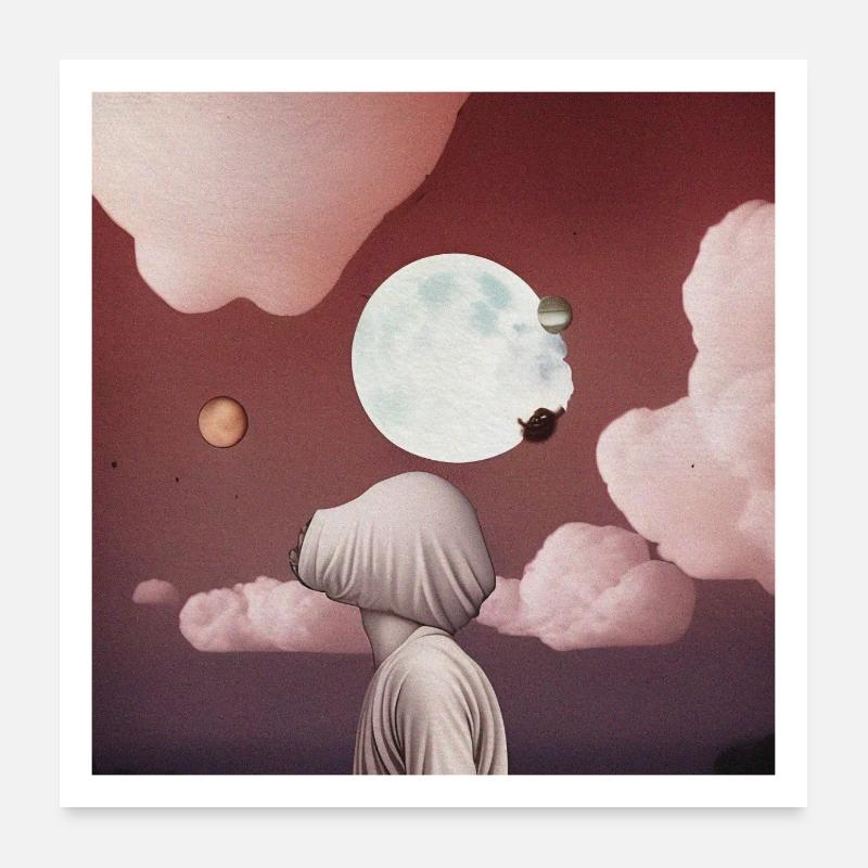 Allégorie de la grotte Poster 60 x 60 cm