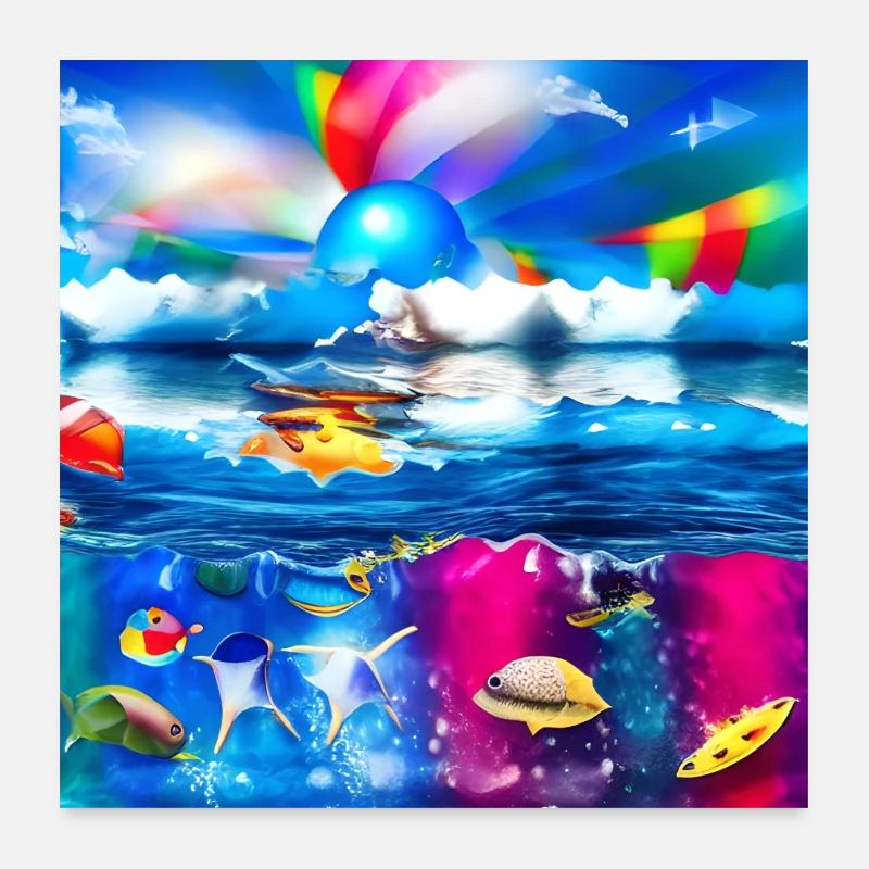 children having good time during summer holidays a Poster 24" x 24" (60x60 cm)