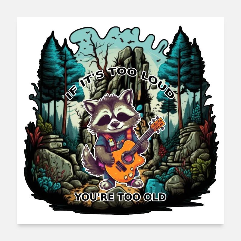 Get Ready To Rock With This Epic Forest Stage Poster 24" x 24" (60x60 cm)