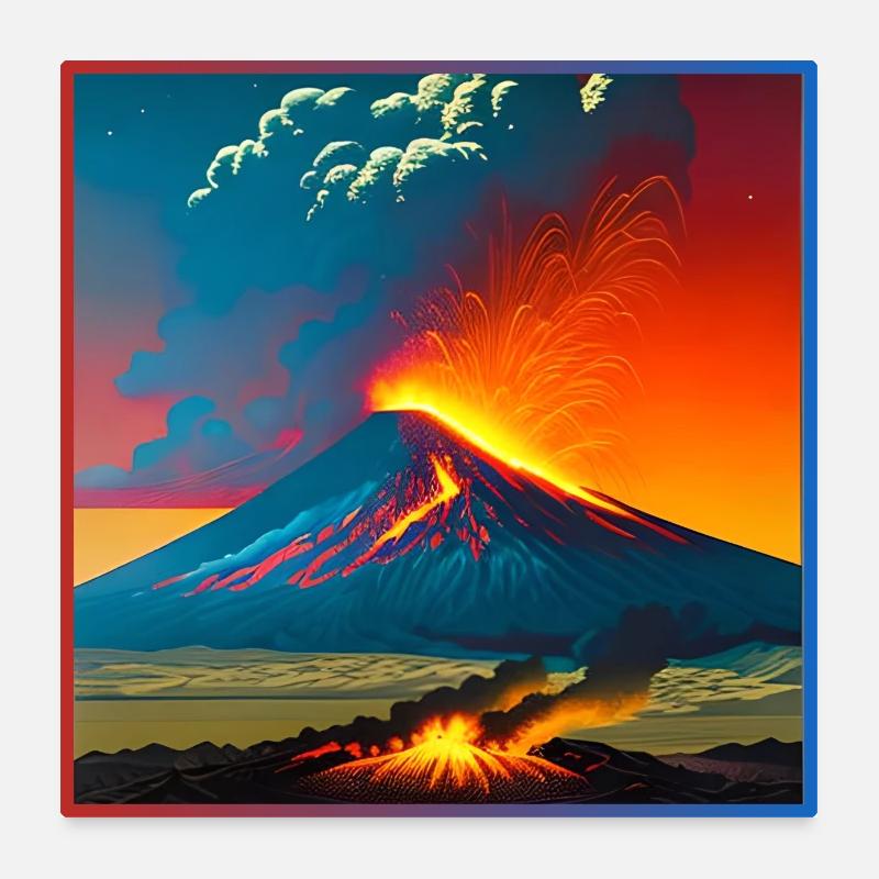 Volcano Poster 60 x 60 cm