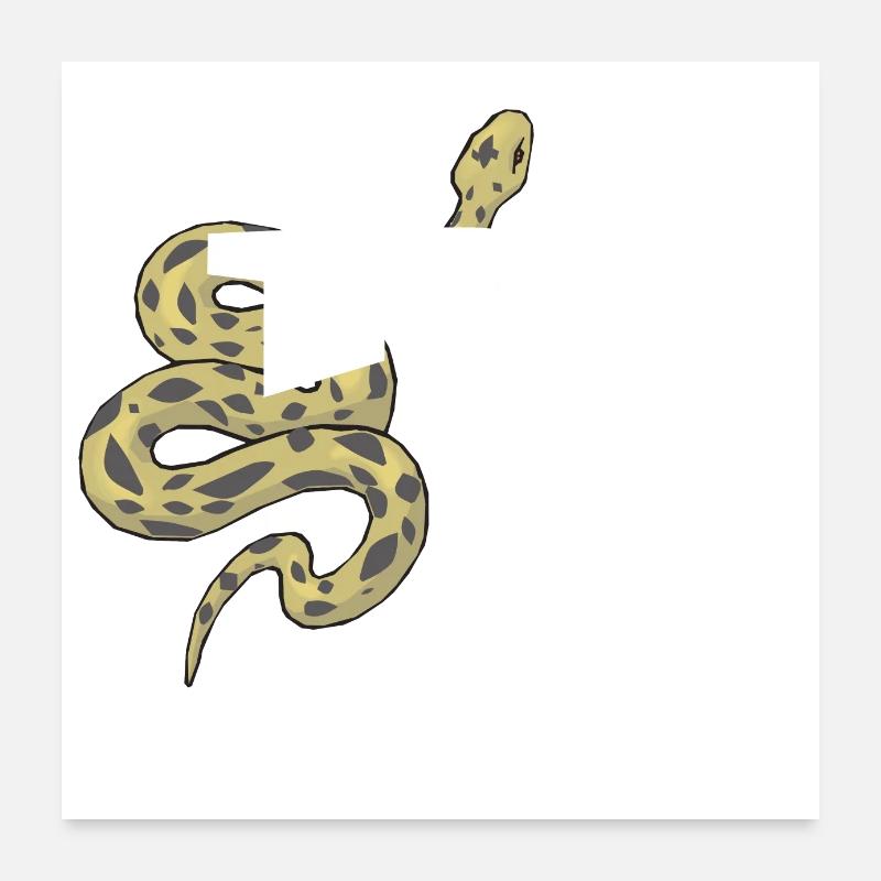 Brief der Schlange Poster 60x60 cm