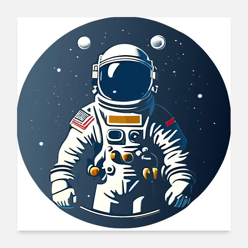 Astronaute Poster 60 x 60 cm