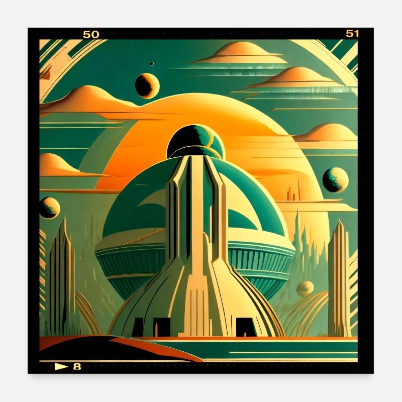 Univers alternatif Poster 60 x 60 cm