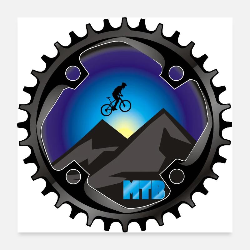VTT VTT - Poster 60 x 60 cm - blanc