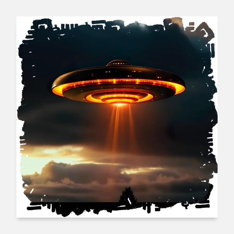 Augmentation des observations d’OVNIS Poster 60 x 60 cm