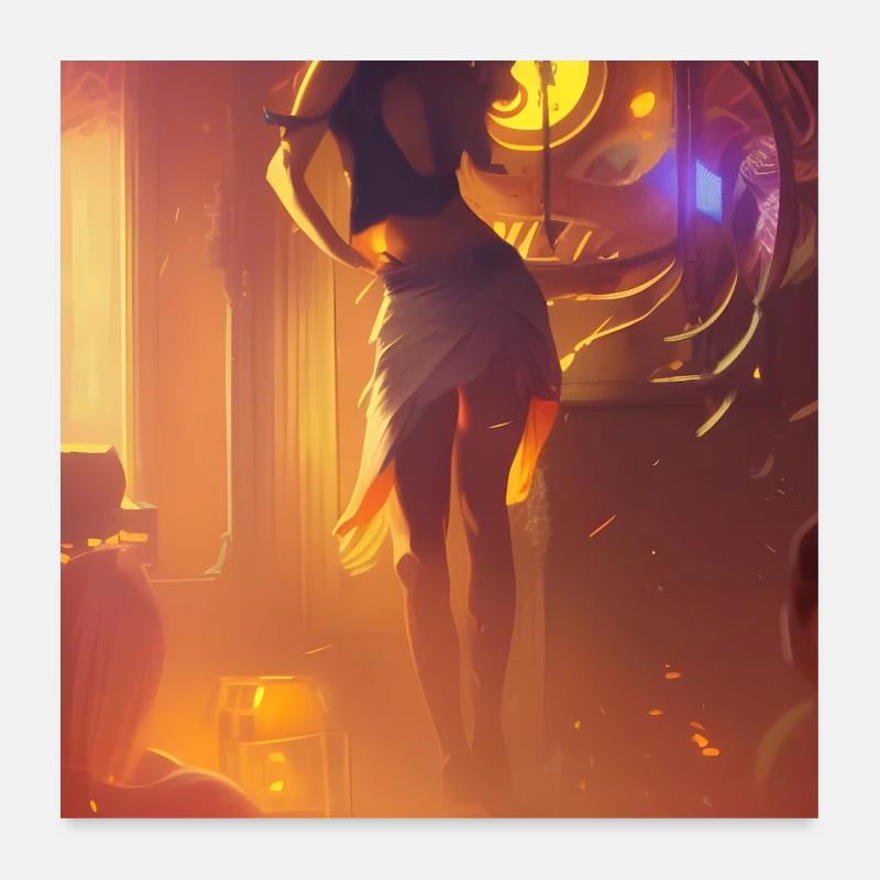 Rythme de la solitude Poster 60 x 60 cm