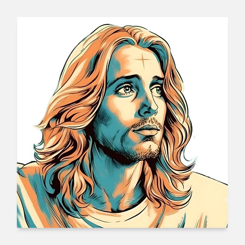 Jesus Christ #01 Poster 24" x 24" (60x60 cm)