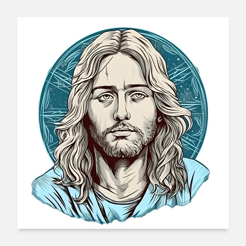 Jésus-Christ #06 Poster 60 x 60 cm