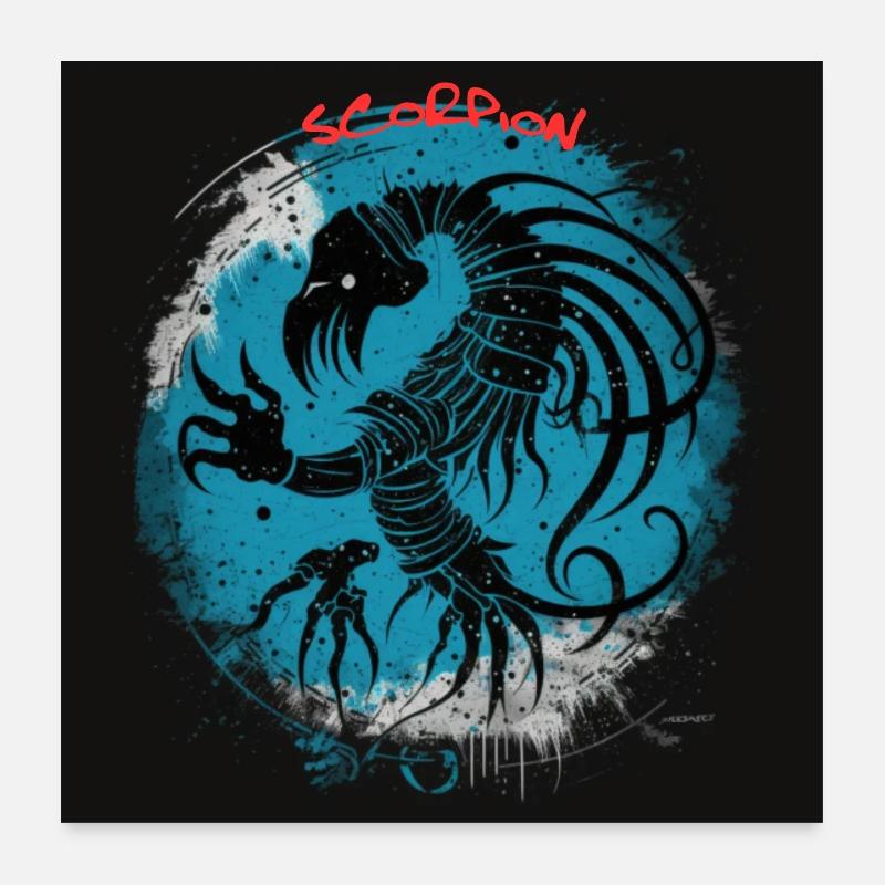 SCORPIO ZODIAC TWO Poster 24" x 24" (60x60 cm)