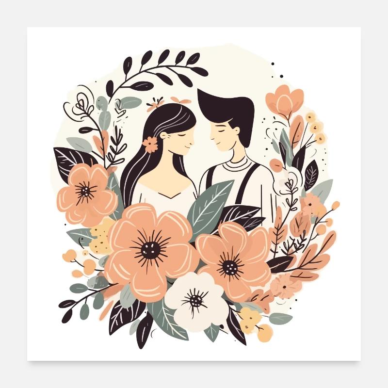 Married couple Poster 24" x 24" (60x60 cm)