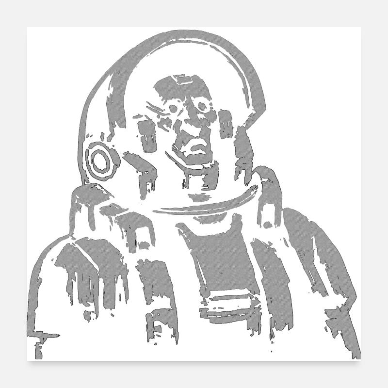 Zombie Monster Wariors Soladat Horror Skull Dead Poster 60 x 60 cm