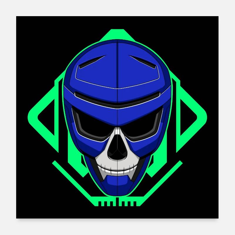 Robot crâne Poster 60 x 60 cm