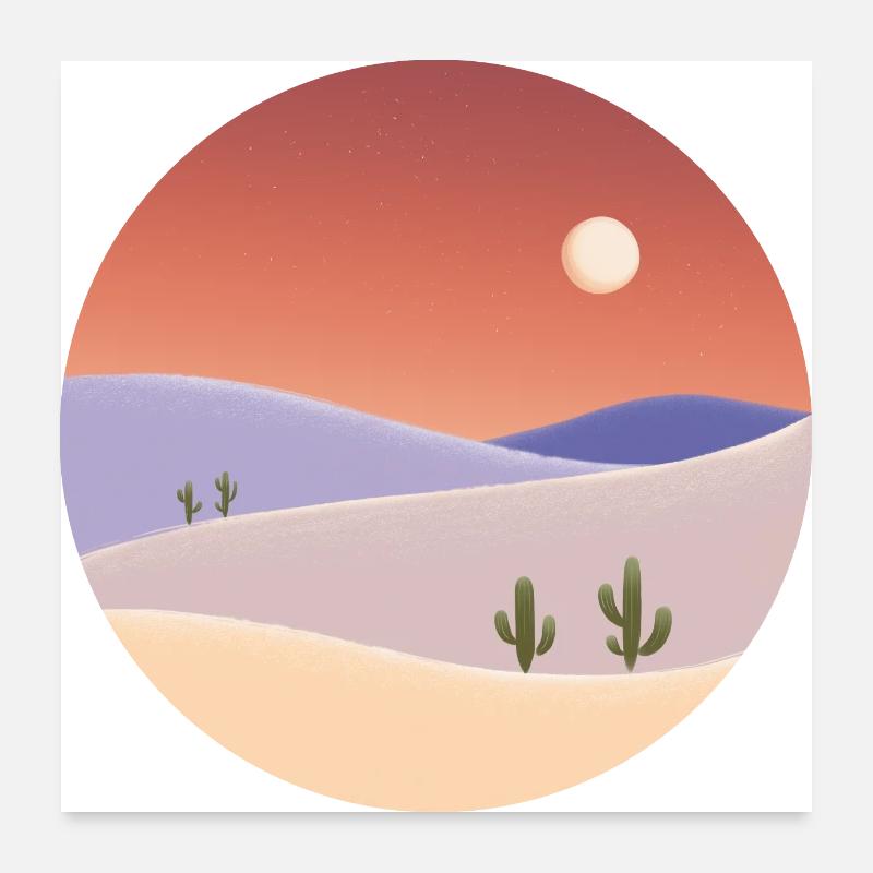 Climb a cactus Poster 24" x 24" (60x60 cm)
