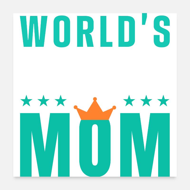 Die beste Mutter der Welt Poster 60x60 cm