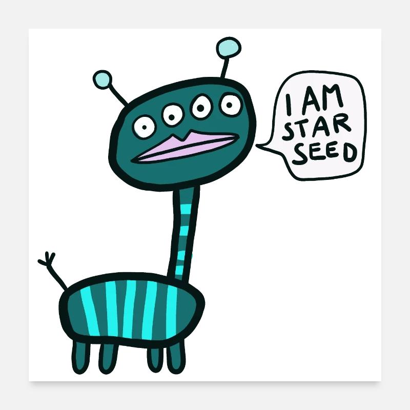 I am starseed Poster 24" x 24" (60x60 cm)