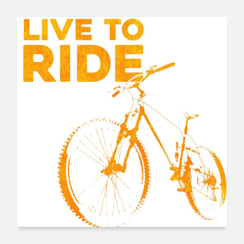 Live to Ride Poster 24" x 24" (60x60 cm)