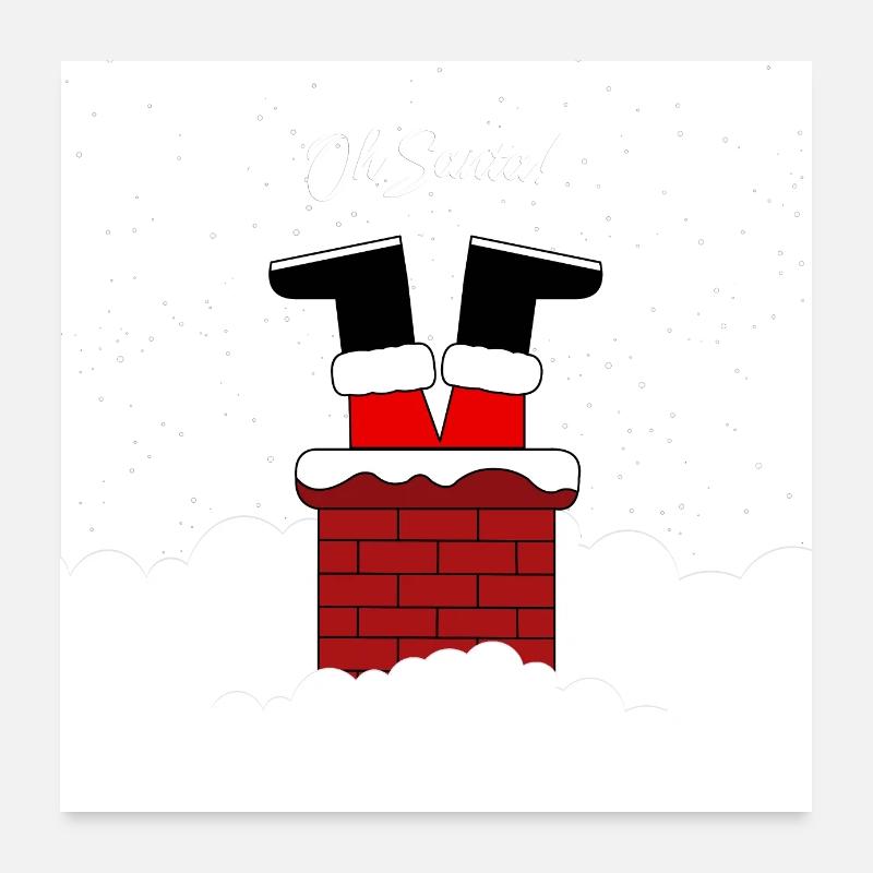 Oh Santa Poster 24" x 24" (60x60 cm)