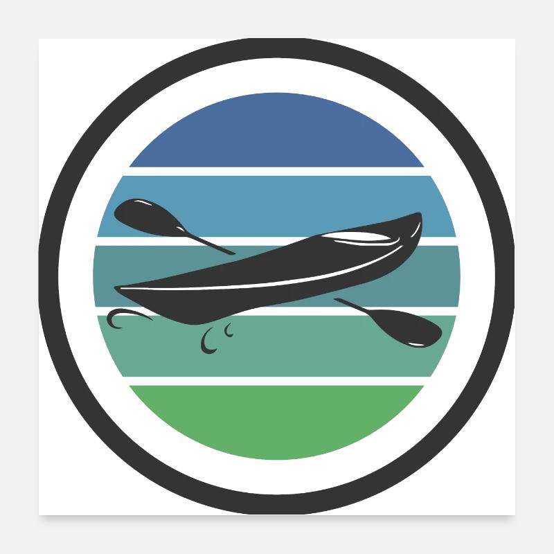 Kayak Poster 60x60 cm