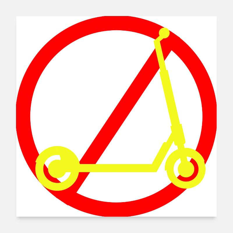 E-Scooter Scooter Poster 60 x 60 cm