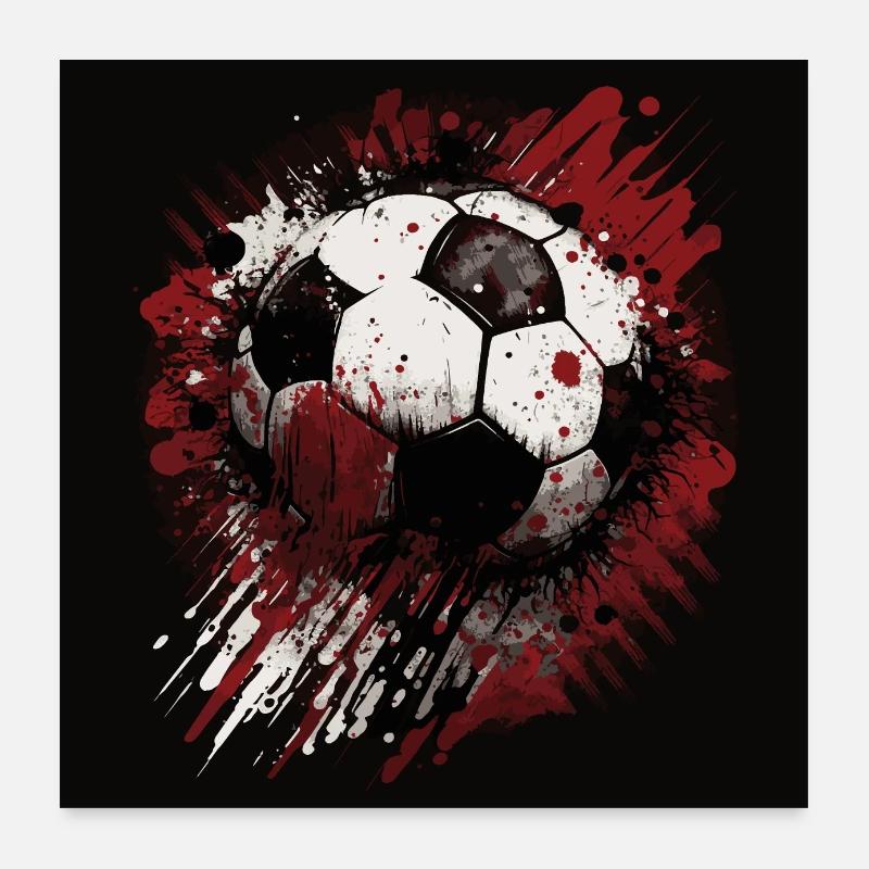 Fußball Poster 60x60 cm