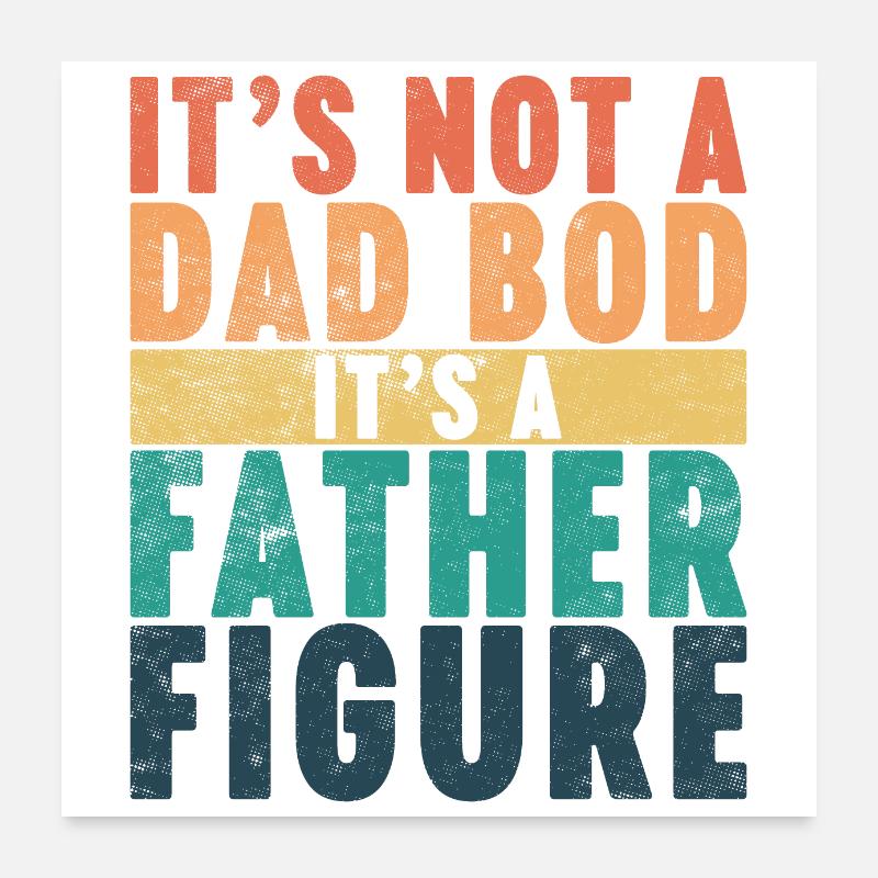 Ce n’est pas un papa C’est une figure paternelle (Sunset) Poster 60 x 60 cm