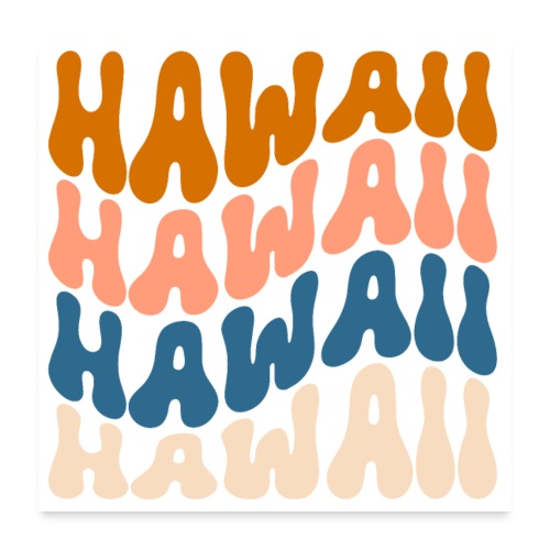 Hawaii - Poster 60x60 cm