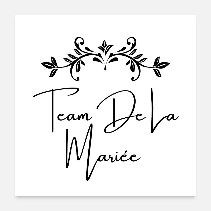 Bridal Team Poster 24" x 24" (60x60 cm)