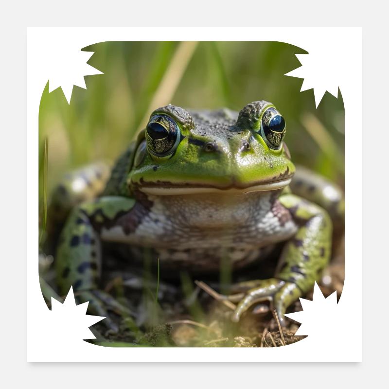 Ne soyez pas une grenouille, comme le dit le proverbe; Poster 60 x 60 cm
