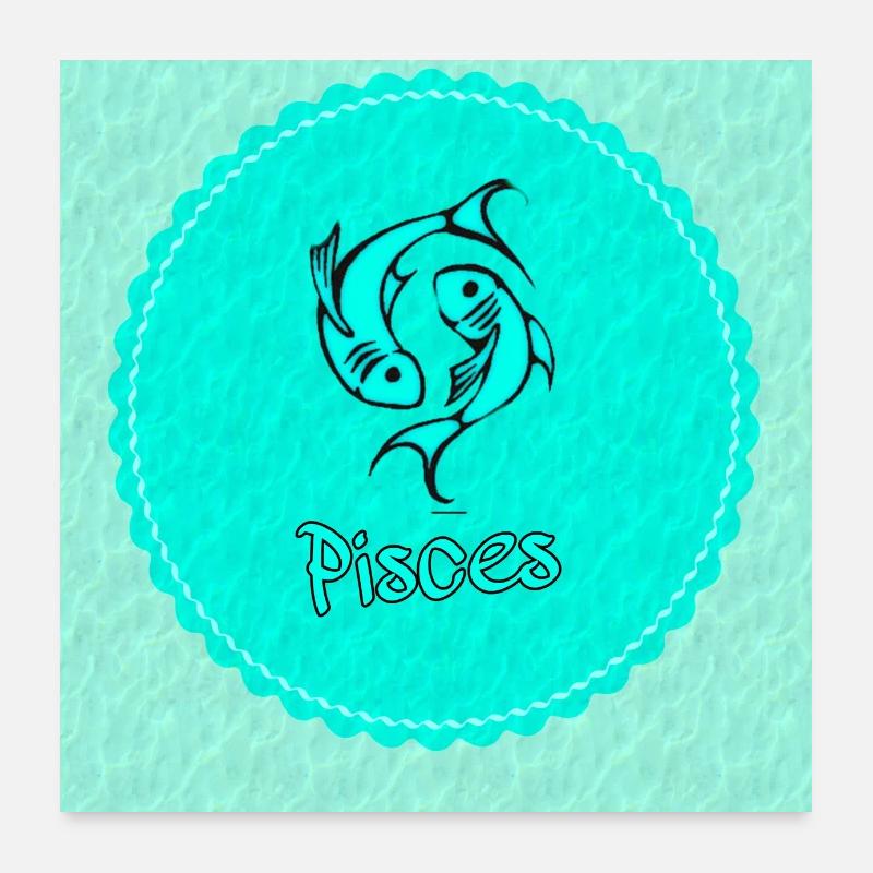 Poissons Poster 60 x 60 cm