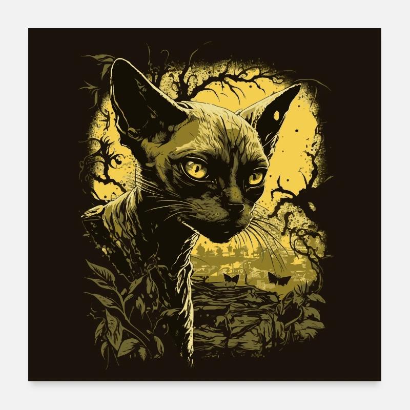 Siamese cat Poster 24" x 24" (60x60 cm)