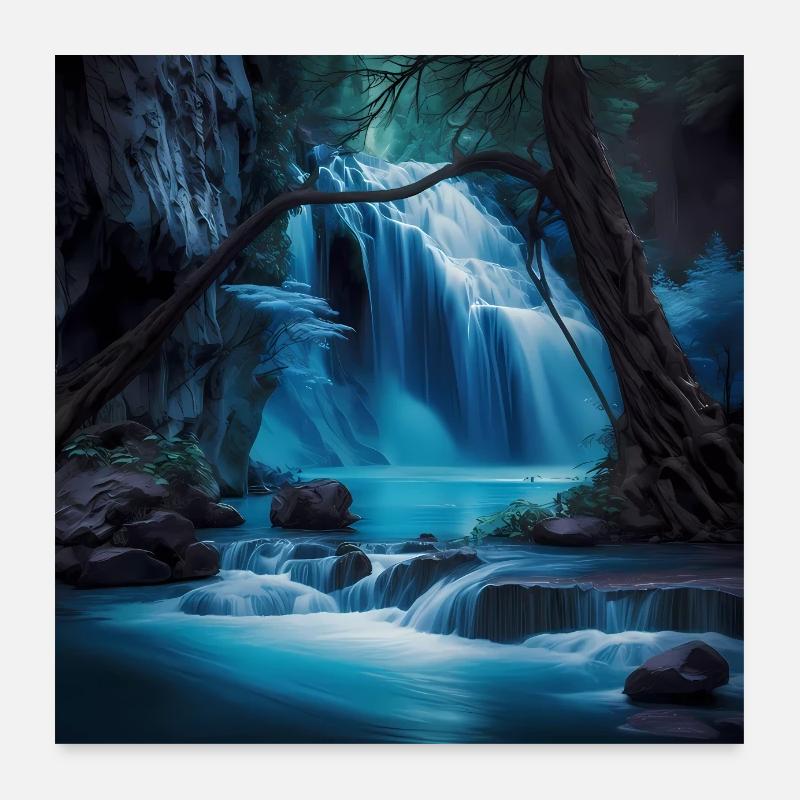 Cascade Poster 60 x 60 cm