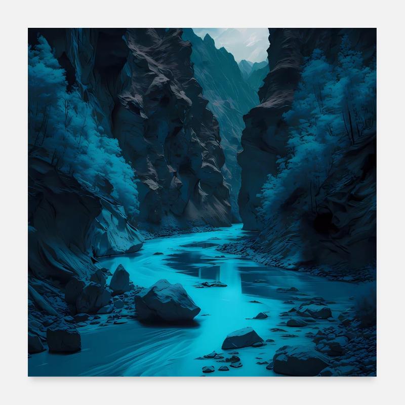 Schlucht Poster 60x60 cm