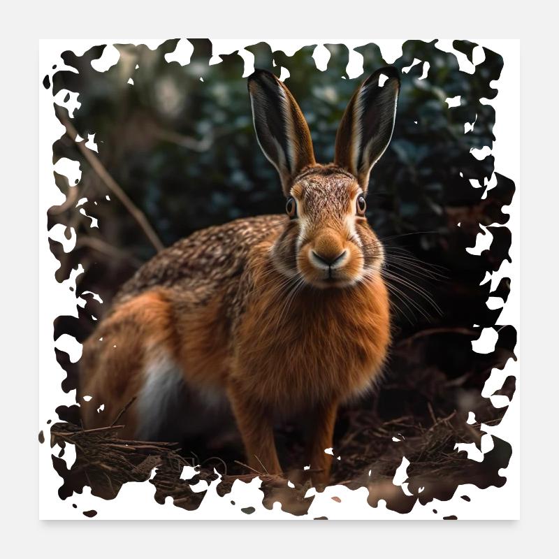 Hares have become rare Poster 24" x 24" (60x60 cm)